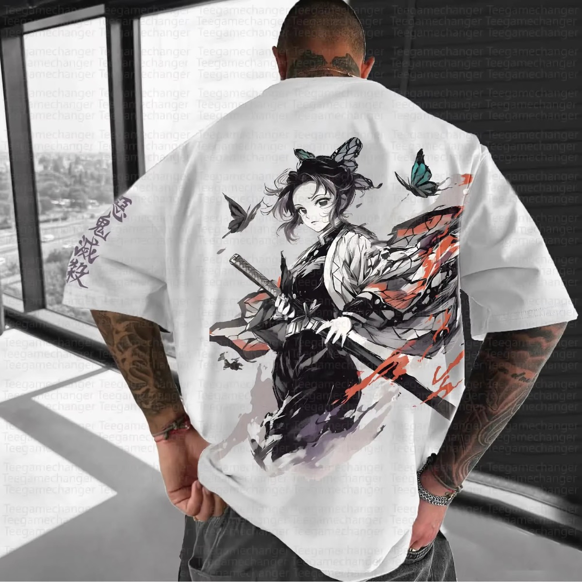 Streetwear Brand Japan - 귀멸의 칼날 애니메이션 2025 신상 블랙