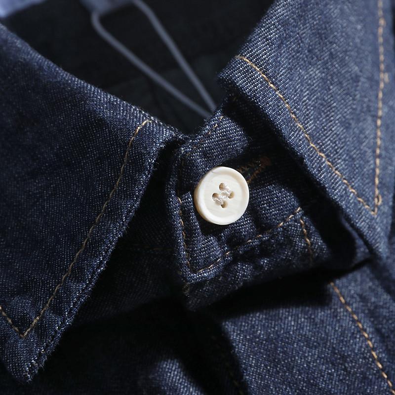 레트로 일본식 루즈핏 남성 데님 셔츠 반팔 트렌디 브랜 - Streetwear Brand Japan 리뷰 및 가격