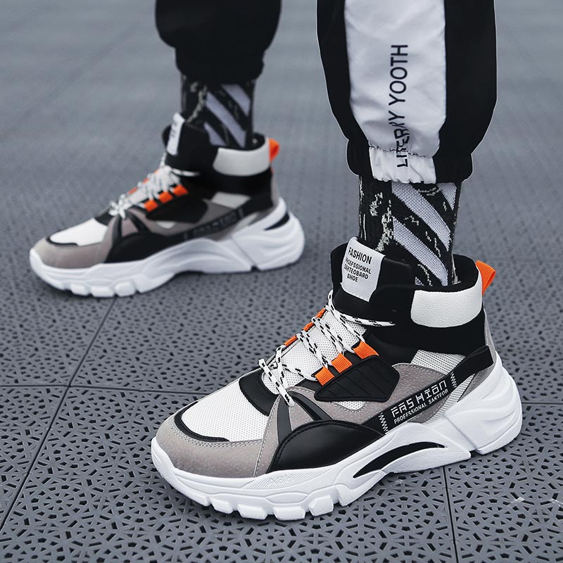높은 최고 남성 스포츠 신발 통기성 메쉬 운동화 높은  - Streetwear Brand From China 리뷰 및 가격