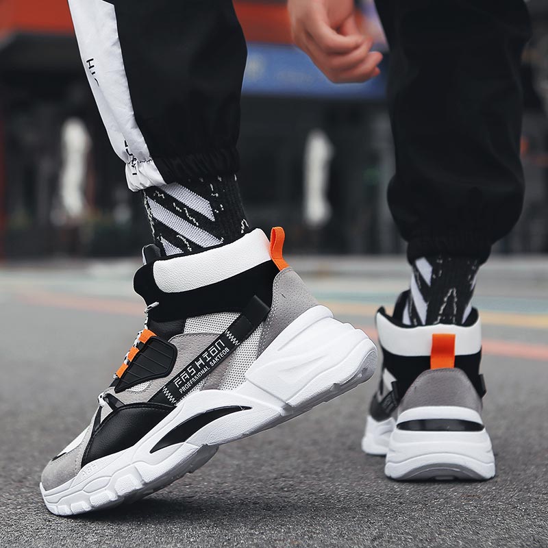 높은 최고 남성 스포츠 신발 통기성 메쉬 운동화 높은  - Streetwear Brand From China 리뷰 및 가격