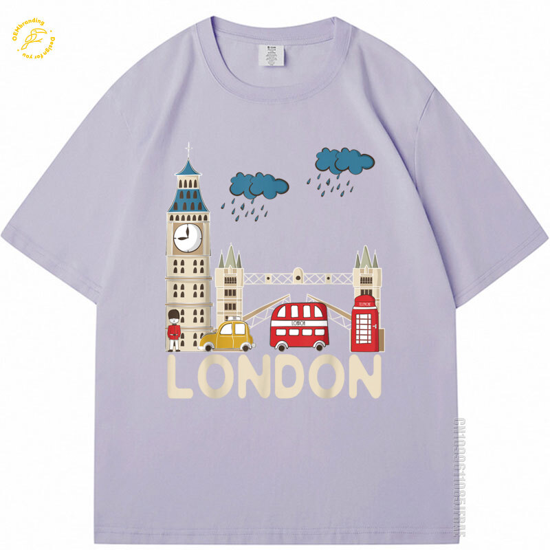 Rainy London Tshirt 귀여운 기념품 대형 - Streetwear Brand London 리뷰 및 가격
