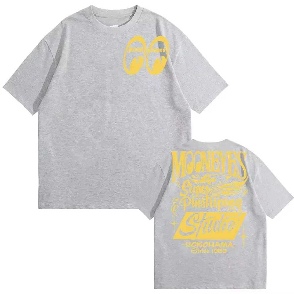 Moon Eyes 장착된 스피드 카 개조 브랜드 티셔츠 - Streetwear Brand Graphics 리뷰 및 가격
